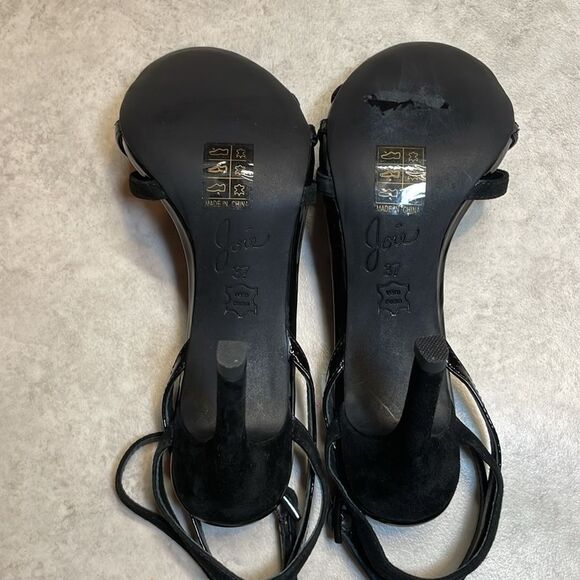 Joie woman, black patent/micro suede strappy dress sandals heels EUR 37 US 6.5-7 - Picture 5 of 10